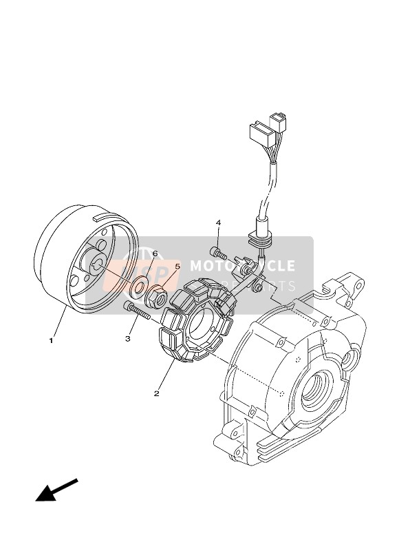 4S9H14500000, Rotor Assy, Yamaha, 0